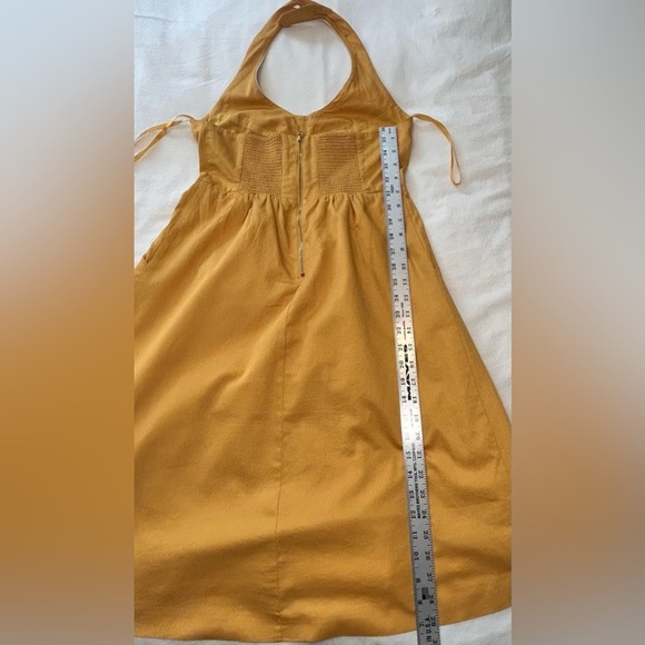 Anthropologie Floreat Fit & Flare Cotton Halter Dress w/ Pockets Sz 2 Nautical - Picture 10 of 12